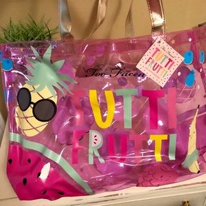 Too faced clear tote bag